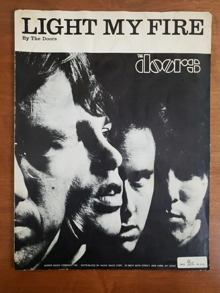 LIGHT MY FIRE THE DOORS Sheet Music Nipper Music SIGNIFICANT WEAR