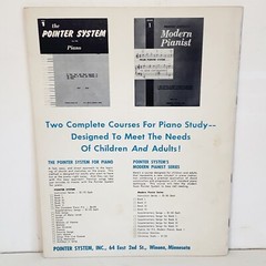 Vintage 1959 The Pointer System for Piano Book 2 Instruction Sheet Music
