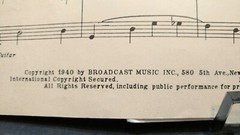 Because Of You Sheet Music Piano Vocal Guitar 40s Easy Listening Pop F2X