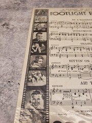 By A Waterfall 1933 Footlight Parade James Cagney Dick Powell Sheet Music