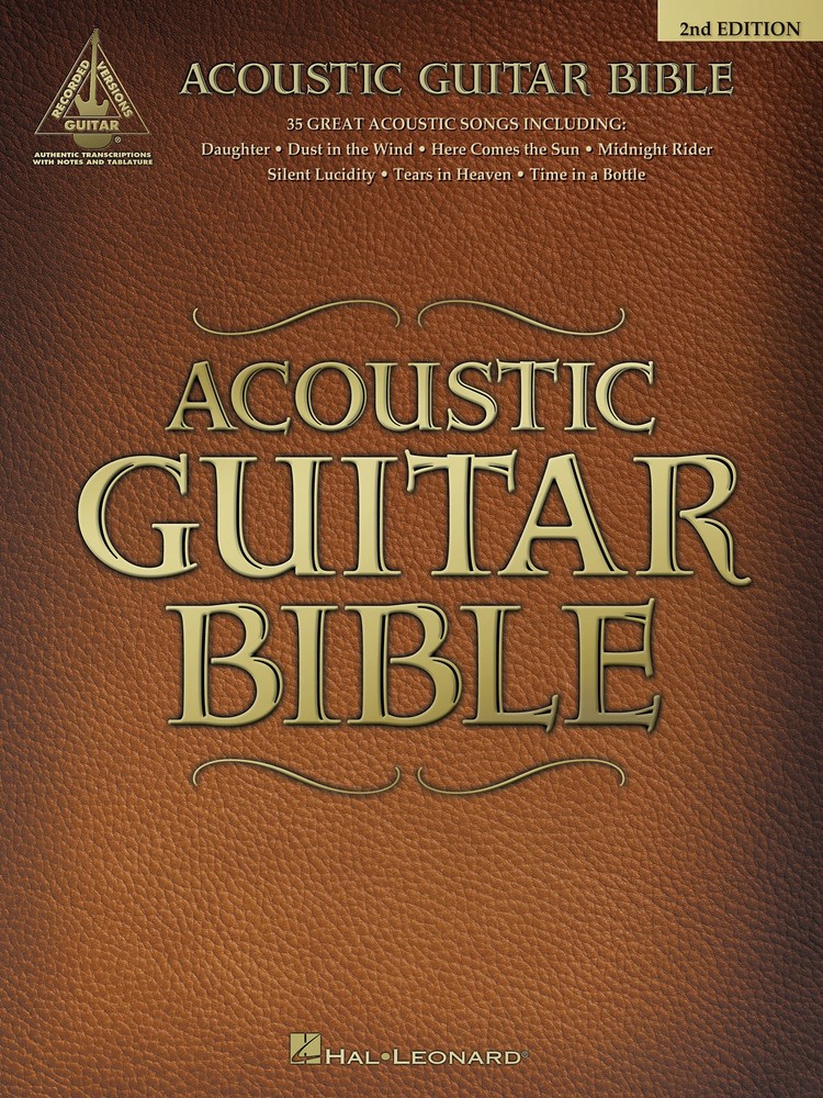 Acoustic Guitar Bible 2nd Edition Recorded Versions Tab Sheet Music 35 Song Book