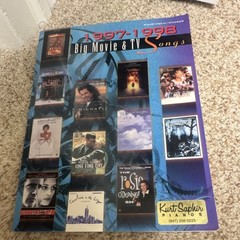 Warner Bros. Movie & TV Piano Vocal Sheet Music Song Book 1997-1998