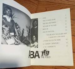 1978 Songbook: ABBA « The Folio », Sheet Music Piano Vocal Guitar Song Book, EX