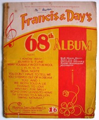 SCARCE VINTAGE 1941 MUSIC & SONG WORDS ALBUM 32 PAGES FRANCIS & DAYS 68th ALBUM