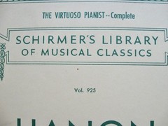 1928 HANON The Virtuoso Pianist; SCHIRMER&rsquo;S Musical Library 60 Exercises Vol 925