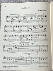 1935 ON SKATES Sheet Music PIANO SOLO by Ella Ketterer