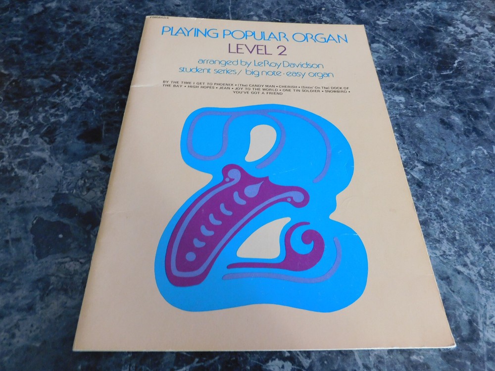 Playing Popular Organ Level 2 Student Series big Note Easy Organ