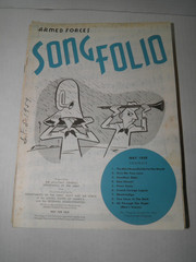 Vintage Armed Forces Song Folio Sheet Music 1959 Lot of 25 GUC