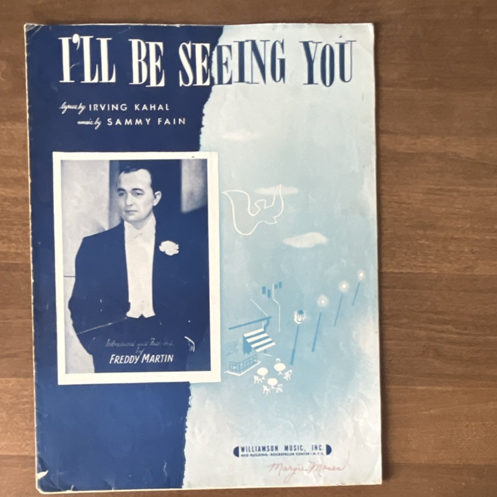 I&rsquo;ll Be Seeing You Piano Guitar Sheet Music Williamson Music Inc Easy Listening