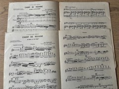 SZYMANOWSKI CHANT DE ROXANE VIOLIN & PIANO SHEET MUSIC (1926) +SOLO AUSTRIA