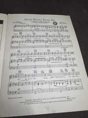 Vintage Song Sheets 1990’s-“ Anything to Make You Happy” & “Don’t Worry ‘Bout Me