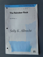 The Reindeer Rap – 1990 sheet music – 3 pt Vocal & Piano – Albrecht