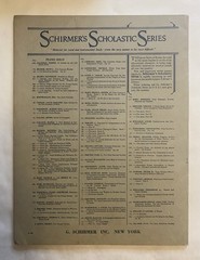 Pedal Studies for Piano Schirmer&rsquo;s Scholastic Series 1917