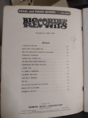 Vintage 1960&rsquo;s Songbook Big Recorded Hits Piano Guitar Vocal 1967 Pop Rock VG