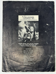 THE DOORS LIGHT MY FIRE SHEET MUSIC Nipper Music Company 1967