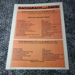 Raindrops Keep Fallin&rsquo; On My Head Sheet Music from Butch Cassidy P/V/G Bacharach