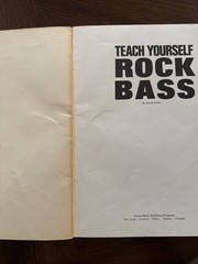 Teach Yourself Rock Bass by David Gross published by Amsco 61 pages (S714)