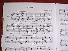 Nightfall – by N Louise Wright – 1938 Sheet Music – Piano Solo