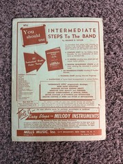 Vintage Sheet Music & Band Instruction Book Lot Mills Music Bing Crosby 5 Pc