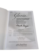 Gloria Sheet Music Song Book SATB Choir Solo Quartet Full Chamber Orchestra M41