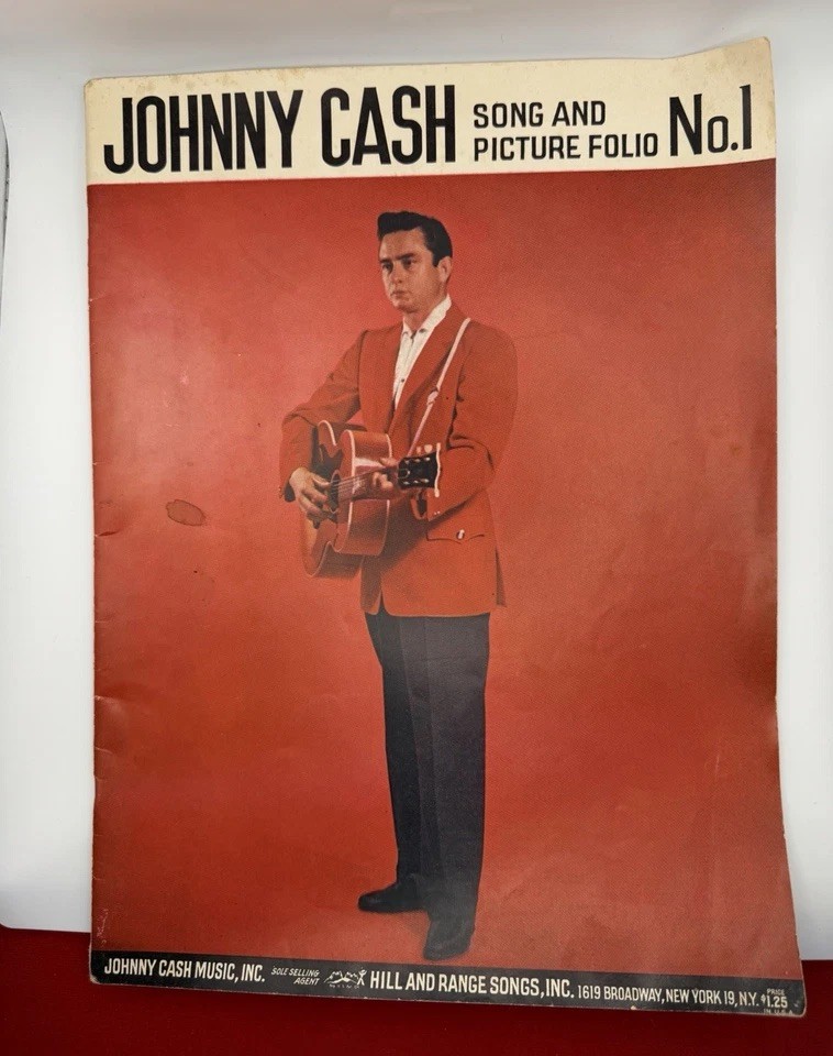 1959 Johnny Cash Song & Picture Folio No. 1 Vintage Sheet Music I Walk the Line