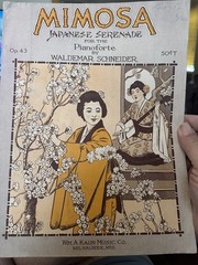 P 1898 9×12 Exotic Instrumental Sheet Music MIMOSA JAPANESE SERENADE