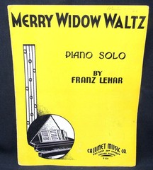Merry Widow Waltz Sheet Music 1935 Piano Solo Lehar Antique Vintage US Seller