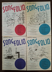 Lot of 13 Armed Forces Song Folio&rsquo;s, 1954~1964. Sheet Music. Piano w/Guitar Tab