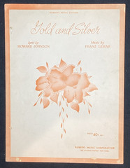 Vtg Sheet Music, Gold and Silver, Lehar 1941 – ships free