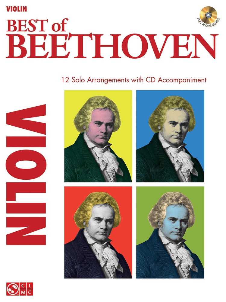 Best of Beethoven for Violin Solo Classical Sheet Music Play-Along Book CD