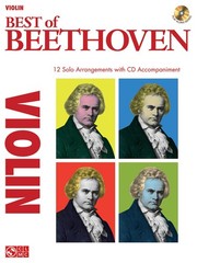Best of Beethoven for Violin Solo Classical Sheet Music Play-Along Book CD