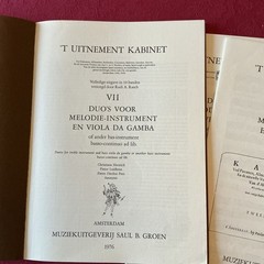 Various: ‘T Uitnement Kabinet VII Duets For Treble Instrument & Bass Viola 1976