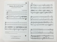Rejoice The Lord Is King SATB Choral Piano Sheet Music by Joel Raney Hope Pub