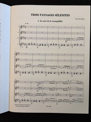 Guitar Trio Sheet Music – Levesque Trois Paysages Selenites – 3 Guitars DZ3869