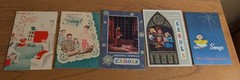 Two Sets of Midcentury Christmas Piano Music and Three Lyric Only Books