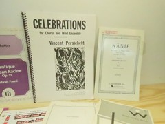 Lot of 9 Vintage Choral Sheet Music for Mixed Voices Choir SATB Sacred & Secular