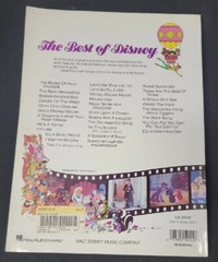 The Best of Disney – 30 All-Time Favorites: PVG Songbook 80 Pages 1985 Clean