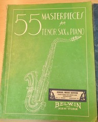 Saxophone SHEET MUSIC BOOK LOT Of 4 VINTAGE 1940s