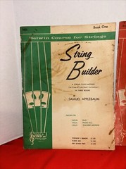 1960 « The Belwin String Builder » Bass Book 1 & 2 EL 1553 By Samuel Applebaum