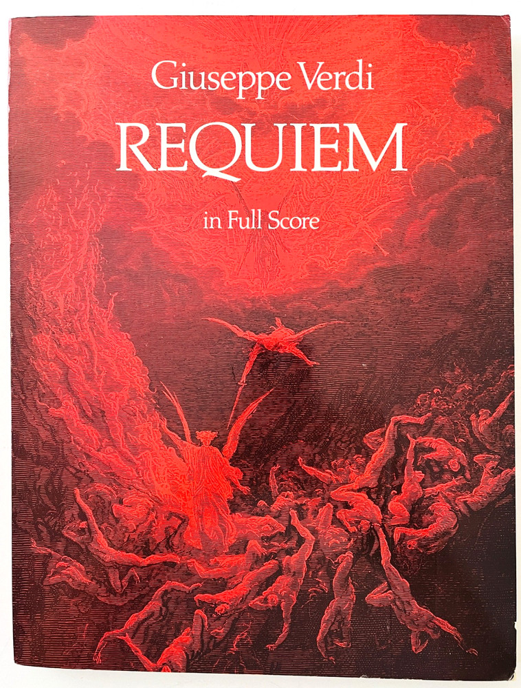 Giuseppe Verdi Requiem Full Score Choral Music Book SATB & Instruments