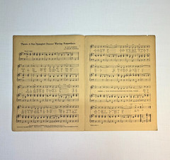 Vintage 1940s Sheet Music Star Spangled Banner Waving Somewhere B-9000