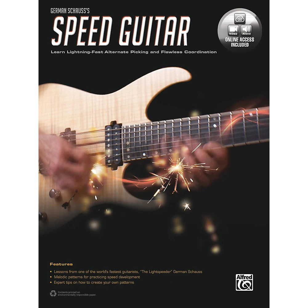 Alfred German Schauss&rsquo;s Speed Guitar Book & Online Audio & Video