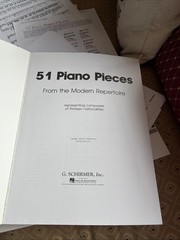 52 piano pieces:From The Modern Repertoire Representing Composers Of 13 National