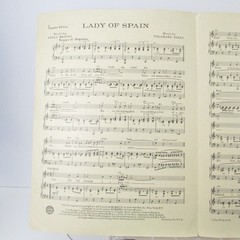 Lady of Spain Sheet Music Eddie Fisher P/V/G Shapiro Bernstein 1952 Piano Guitar