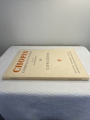 Concertos Sheet Music Piano Chopin XIV Complete Paderewski