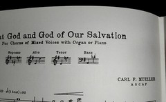 Choral Sheet Music « Great God and God Of Our Salvation » SATB Carl F. Mueller