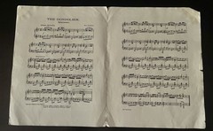 1904 THE GONDOLIER Sheet Music by W.C.Powell Collectible Good Condition