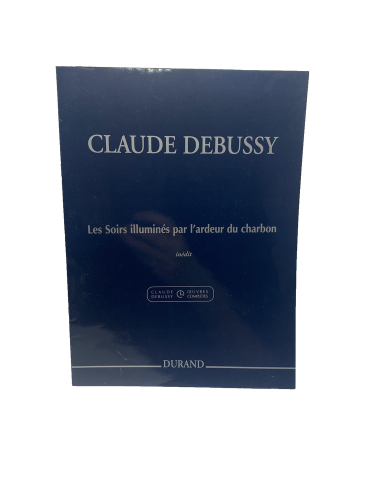 Vintage Debussy Les Soirs Illumines Charbon Piano Durand Sheet Music Italy