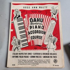 Vintage Accordian Sheet Music Books Swing Waltz 1950 OAHU X Series Lessons