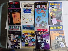 Lot of 16 Vintage 1990s Piano/Vocal/Guitar Songbooks – 90s Chart Top Hits ROCK +